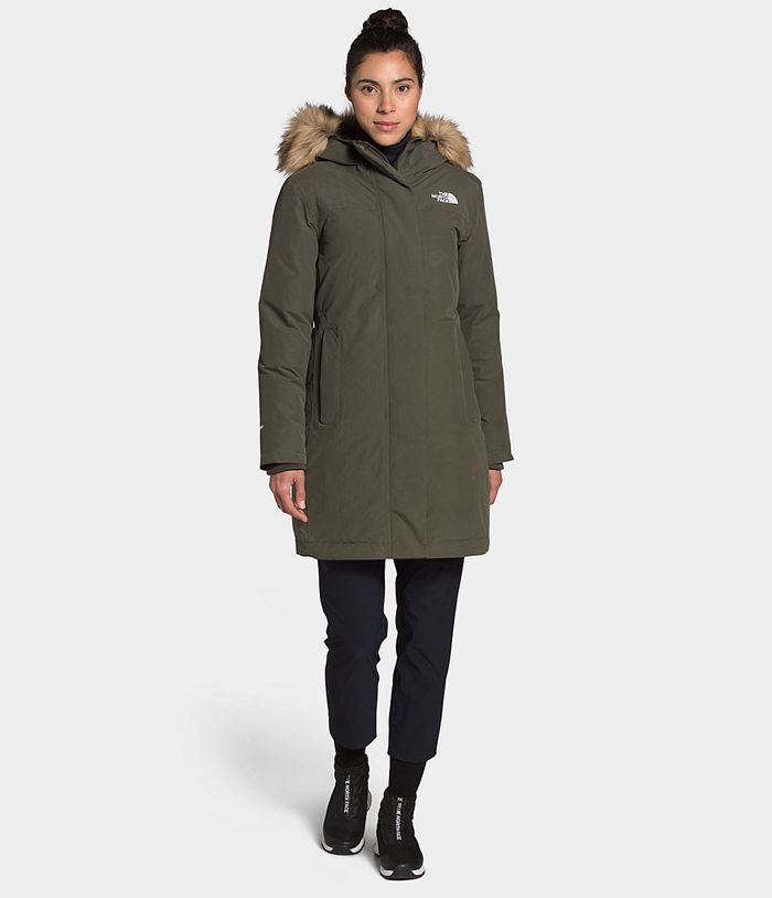 Parka The North Face Mujer Arctic - Colombia SHUIOC490 - Verde Oscuro
